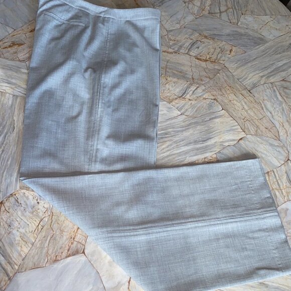 BCBGMAXAZRIA  Gray Boyfriend Dress Pants Size 12 - Picture 3 of 6